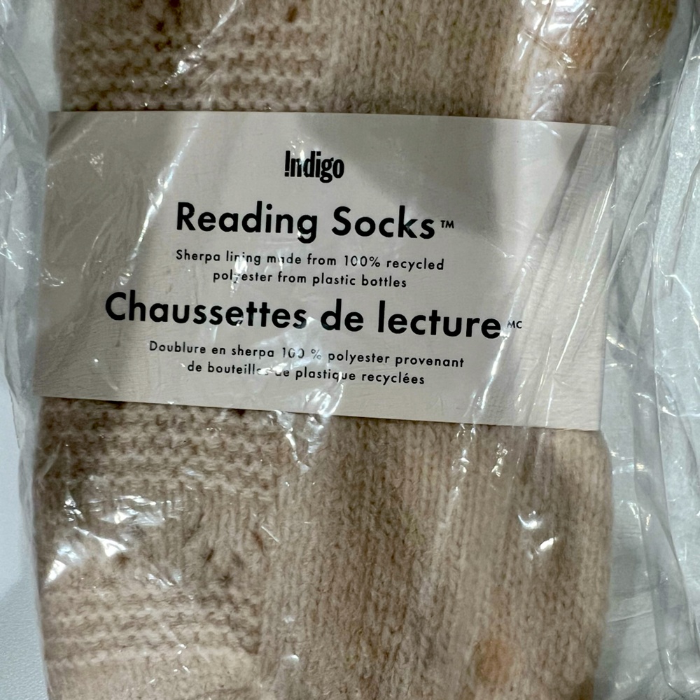 Cozy Indigo reading socks for women